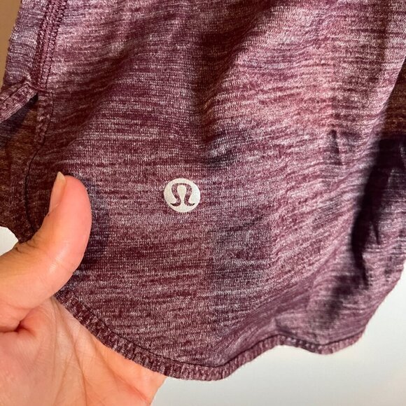 Lululemon burgundy space dye singlet tank top - Picture 3 of 4